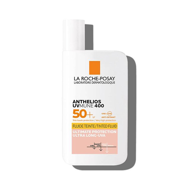 Sunscreen untuk kulit sensitif Anthelios UVMune 400 Tinted Fluid