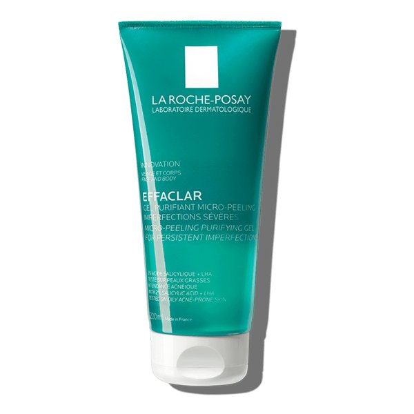 La Roche-Posay Effaclar Micro-Peeling Cleanser Sabun Cuci Muka untuk Kulit Sensitif dan Berjerawa